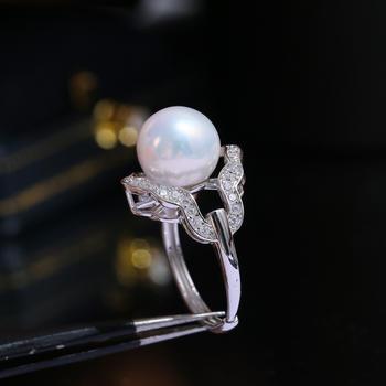 Charming pearl ring accessories, high-end ring setting