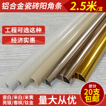 Magnetic brick wall corner strip corner protection strip aluminum alloy tile closure trim strip curved surface edging strip tile trim strip