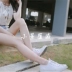 Giày trắng Converse Vải bạt cổ điển Nụ cười mở 1Q699 1Q698 da 101503 101509 Plimsolls