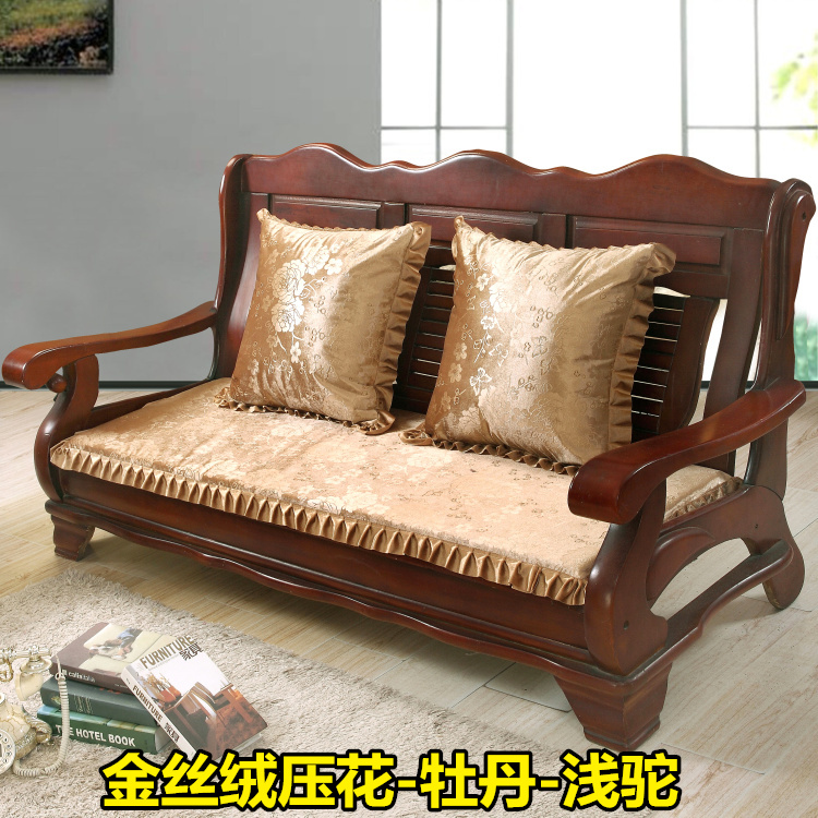 Sofa gỗ đệm đệm xốp dày chống trượt cơ thể dài ghế đệm gỗ đỏ sofa sang trọng đệm mùa đông bộ thảm trải ghế gỗ cao cấp dày không trơn