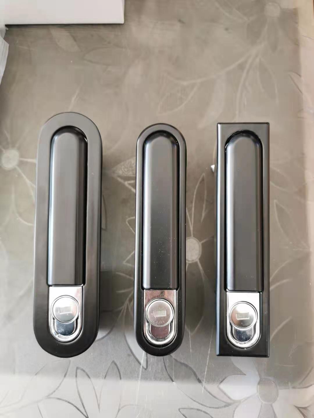 Electric switch cabinet door lock plate large black lock rocking handle lock rectangular lock flat lock MS818-1S-1C490480 