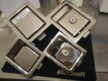 Summer stainless steel door lock engineering vehicle door lock collision type flat push-pull cabinet door lock MS866-3-4S