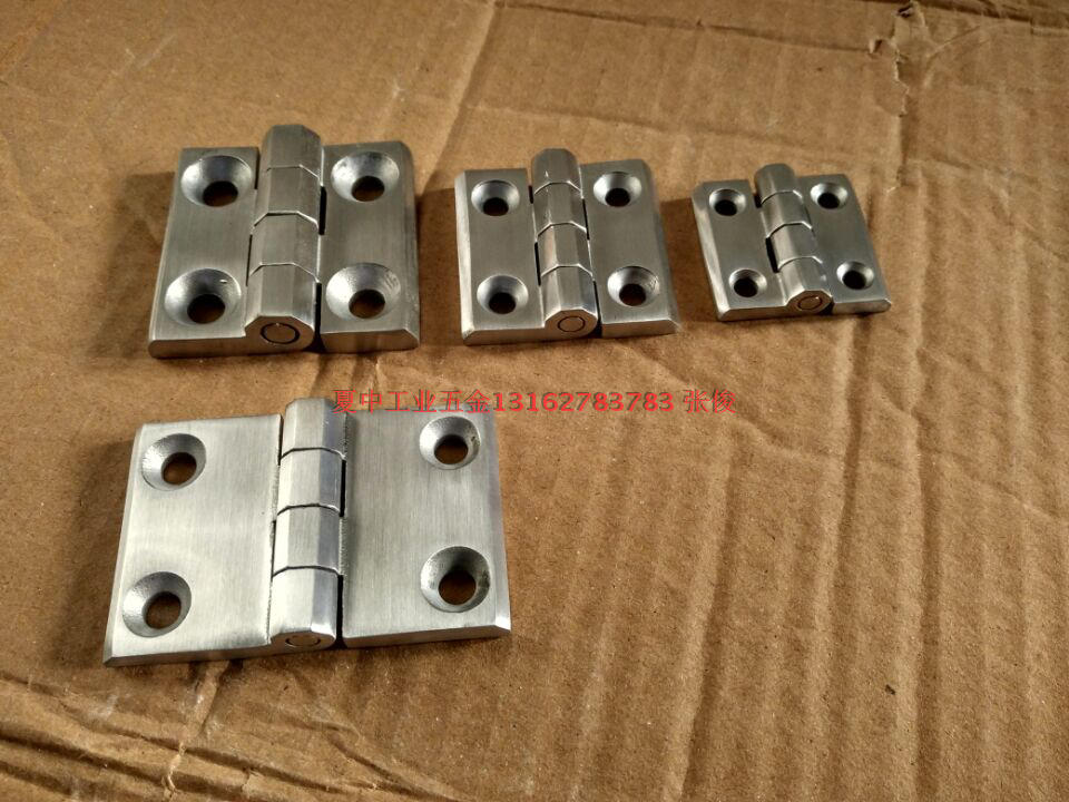 Xia Zhong industrial stainless steel hinge hinge 76*50 60*60 50*50 40*40 Electrical cabinet door hinge