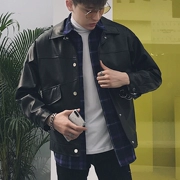 Da nam nam phiên bản Hàn Quốc cá tính đẹp trai 2018 xuân hè mẫu áo khoác trẻ trung áo khoác lửng ve áo thương hiệu quần áo thủy triều