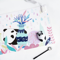 iPanda Panda desktop heating pad Hand warm computer desk pad Office heating mouse electric plate Writing desk
