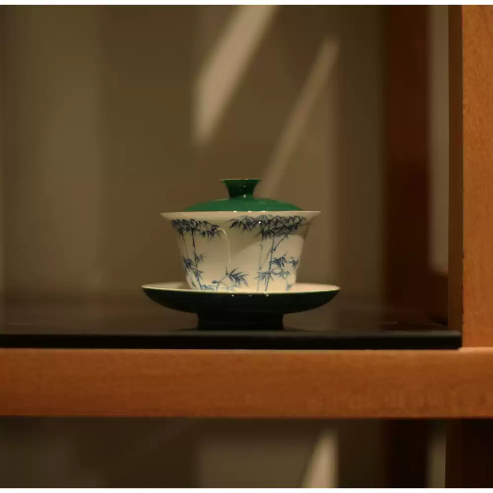 宋青书院|《湖田窑》景德镇影青盖碗青瓷茶具粉青