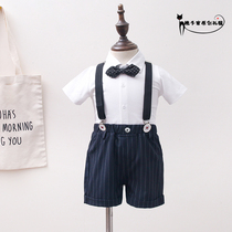 Baby suit suit for one-year-old flower child wedding little boy dress English style suit children for leisure