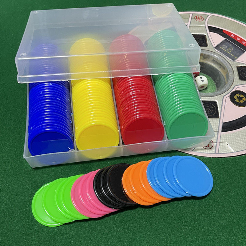 Blank non-face value special chess and card room chips coin mahjong card large light board disc point exchange training customization