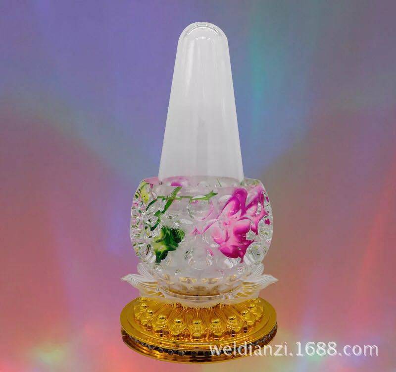 LED水晶小菠萝小巧喷泉灯活动七彩旋转KTV酒吧舞台灯圣诞灯节日灯详情1