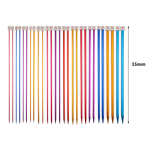 14 paid 2 0-10 0mm metal Colour sweater stitch single head stick needle 35cm hand woven tool wool thread needle