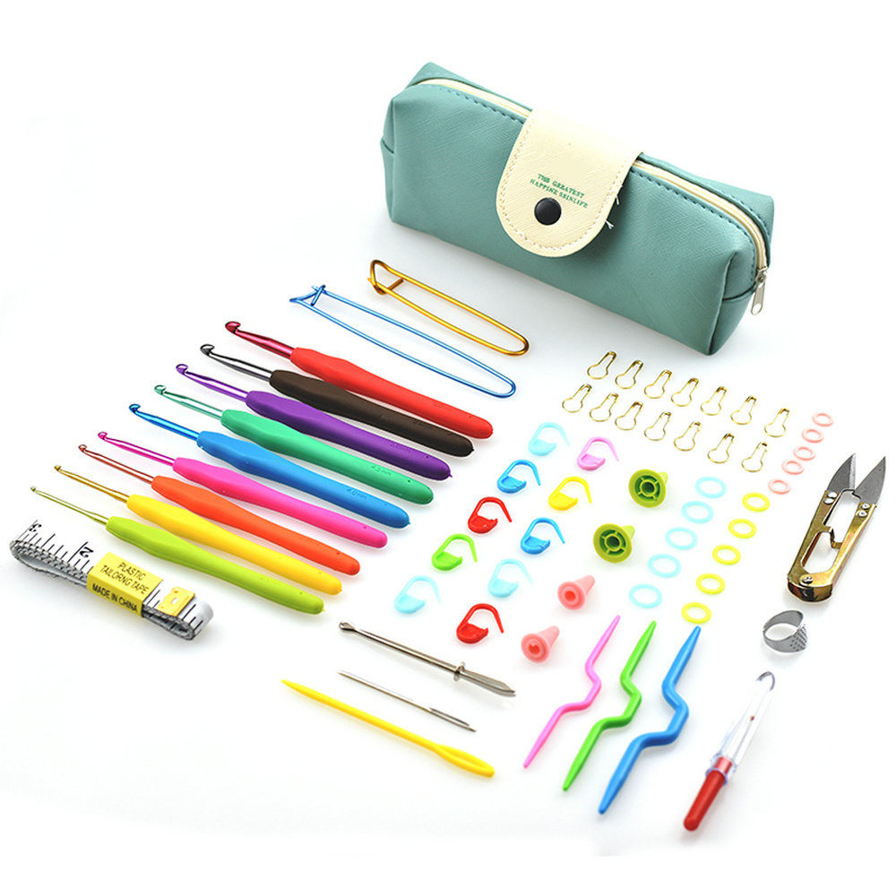 Ronne Candy Color Metal Handmade Crochet Hook Needle Blue Tool Wool Thread Scarf Hook Needle Suit Sweater Deliver Tutorial