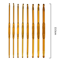 DIY knitting tool double head crochet needle 8 aluminium oxide crochet double head crochet needle