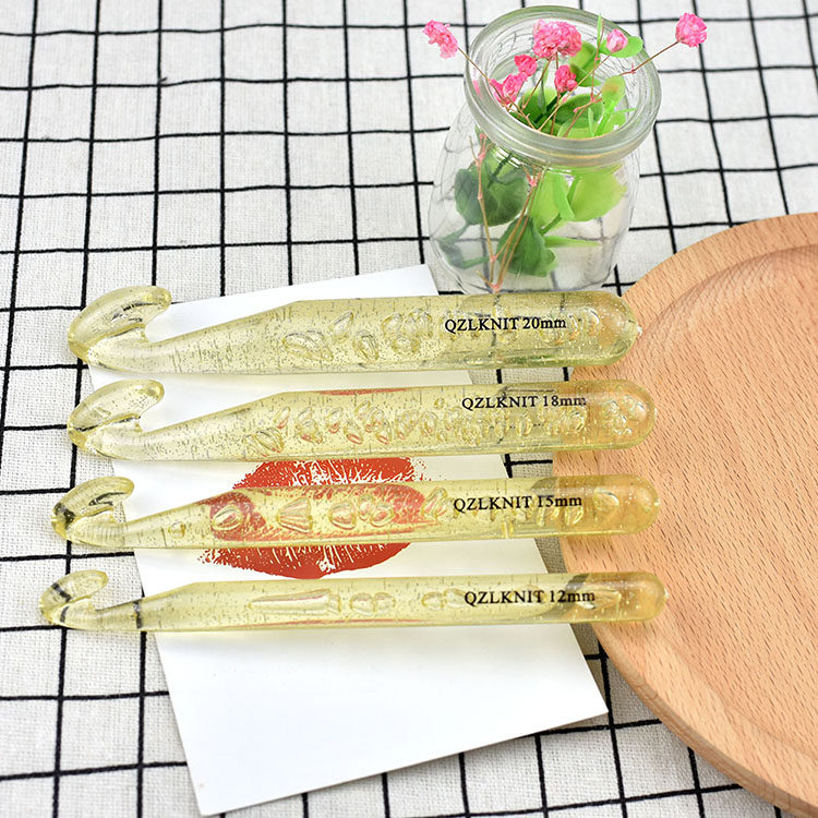 12 15 18 20 25mm thick crochet cloth line crochet carpet hook thick line crochet large crystal crochet