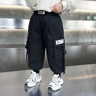 Children's down pants winter 2026 new style boys' pair of winter thickened outer trousers handsome winter overalls