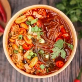 Привет, ешь домой горячий и кислый порошок 143 г*6 баррелей быстрого фуда Чонцина сладкого картофеля.