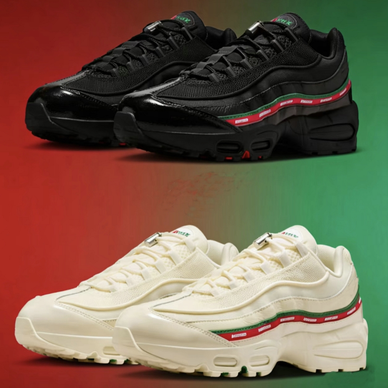 New Max95 Air-Cushioned Sports Dad Shoes for Men, Retro Thick-Soled Height-Increasing Shock-Absorbing Running Shoes, Versatile Collaboration Sneakers for Women
