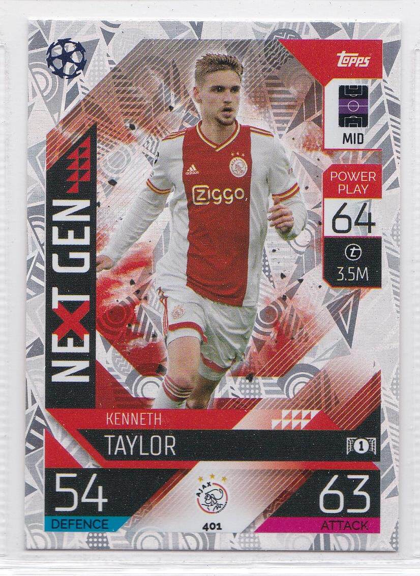 TOPPS 2022-23 UEFA Europa League Star Card 401 NG Ajax Taylor