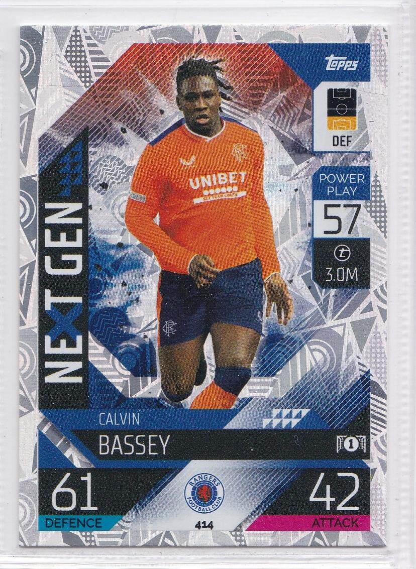 TOPPS 2022-23 Champions League UEFA Star Card 414 NG Rangers Brazil