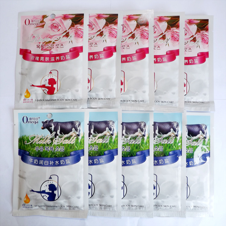 Milk bath salt 80g rose bath salt bag salt foot bath salt foot bath salt milk salt shower gel dry salt