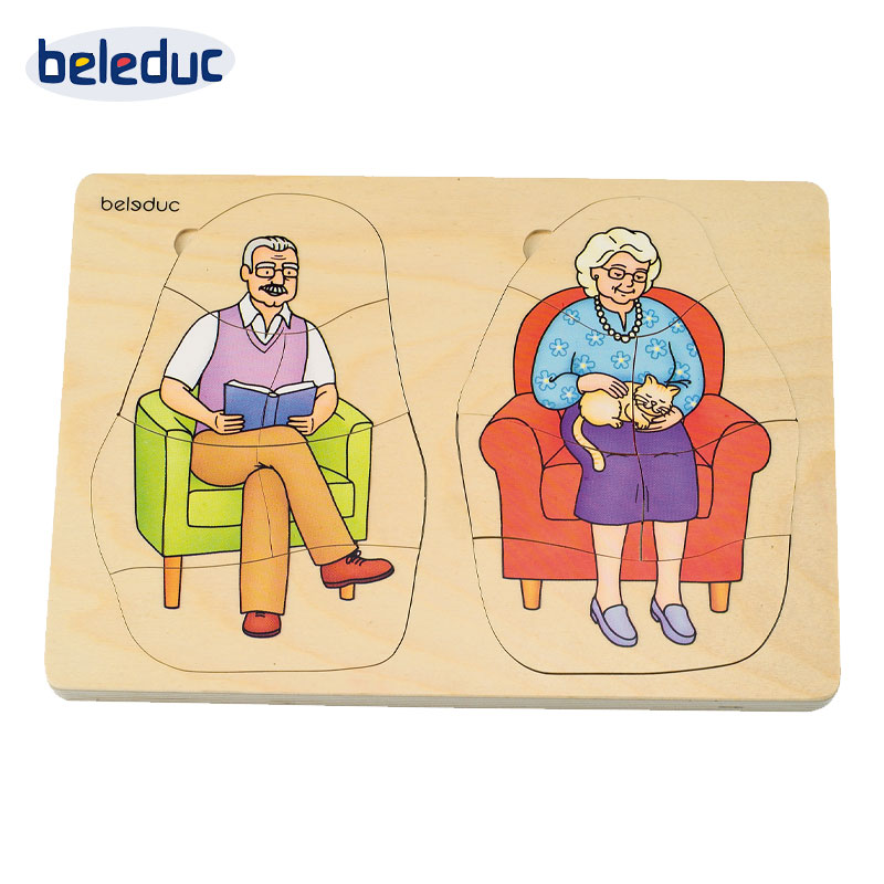 German Beleduc Multi-layer Puzzle Boys and Women Growth Stage Baby Children Adult Five-layer Puzzle