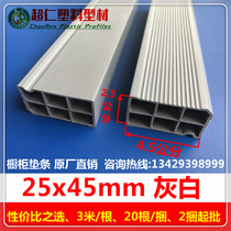 New product cabinet countertop plastic steel pad strip 25x45 gray quartz stone PVC plastic kitchen cabinet lining strip factory price direct sales