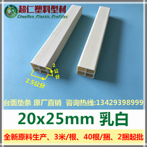 Explosion-proof plastic steel new material cabinet countertop mat strip 20x25mm quartz stone PVC plastic kitchen cabinet lining strip factory price direct sales