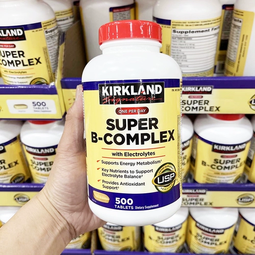 American Direct Mail Kirkland Super B-Complex Kirkakia для взрослых составных витамина B Семейство 500 таблетки 500