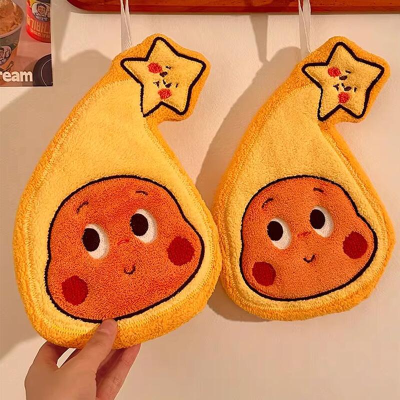 Star-Shaped Hanging Hand Towel, Cute and Aesthetically Pleasing, Super Absorbent and Thickened for Home Kitchen Use Star-Shaped Hanging Hand Towel, Cute and Aesthetically Pleasing, Super Absorbent and Thickened for Home Kitchen Use