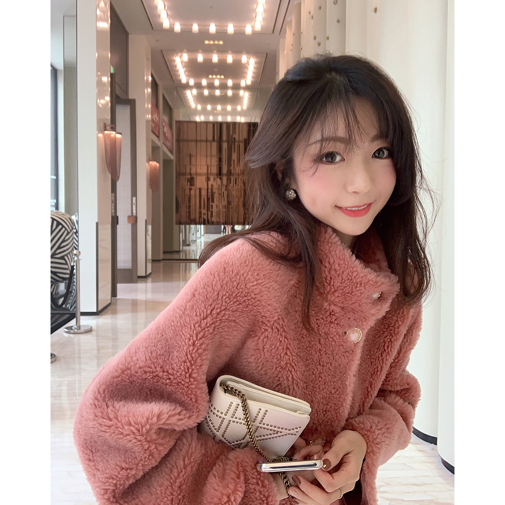 (Spot 40% Off) Sheep Shearing Fur All-in-One Women's Medium and Long Version Thickened Lamb Hair Particle Velvet Fur Jacket