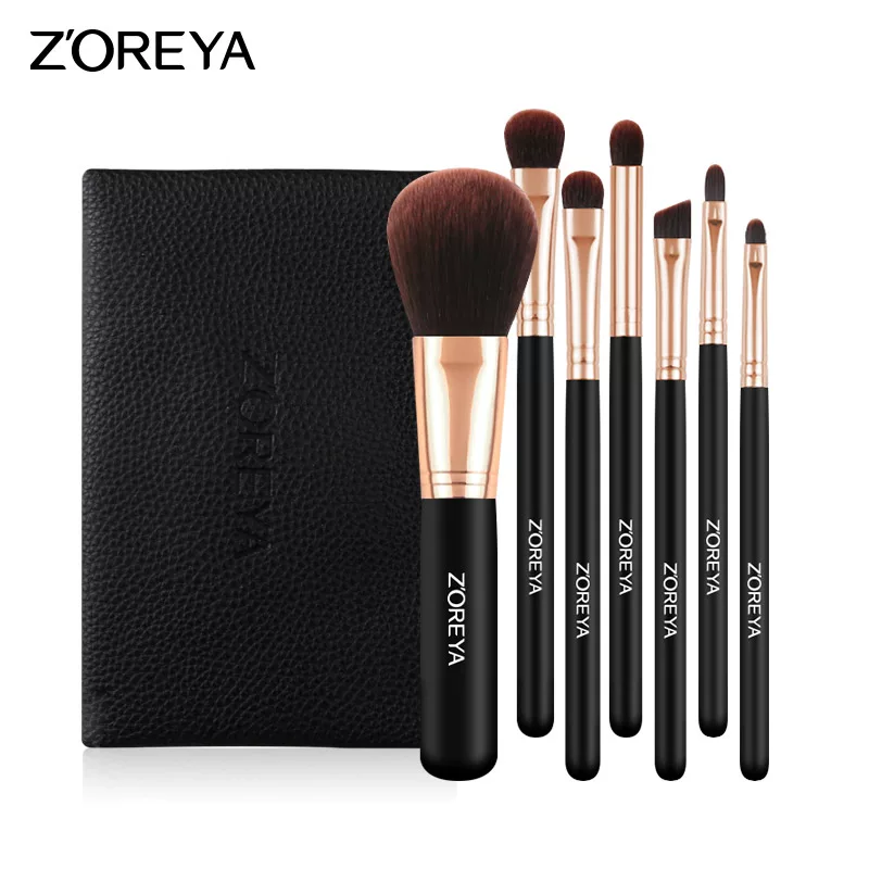 Foundation, face blush, highlighter, concealer brush for contouring