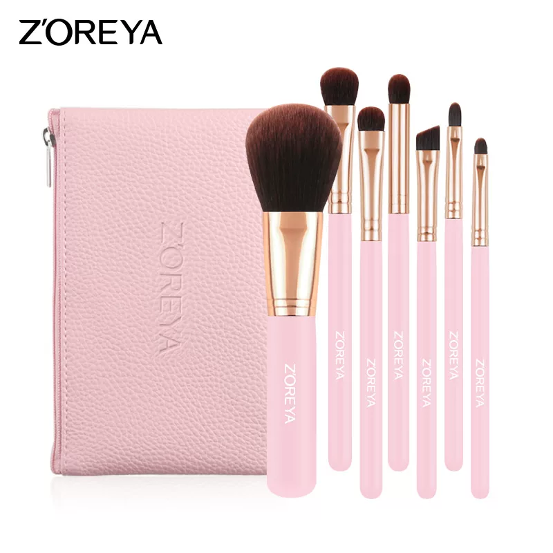 Foundation, face blush, highlighter, concealer brush for contouring