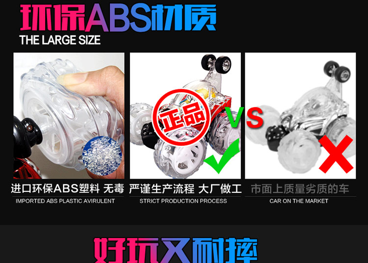 Ring lẻ xe tải từ xa đổ lật lật xe stunt với âm nhạc sạc xe trẻ em xe điện đồ chơi cậu bé bộ đồ chơi lego