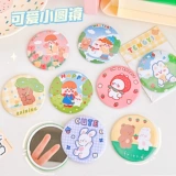 Маленькое зеркало портативное зеркало макияжа ins portable girl heart creative mini mini makeup зеркало круглый милый студенческий заправка