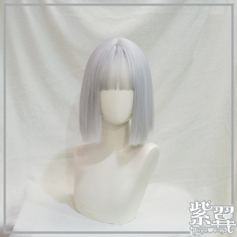 Anime Cosplay Wig Date a Live Yumeko 90% off Paper Cardcaptor Cute Silver-Gray Short Bob Wig