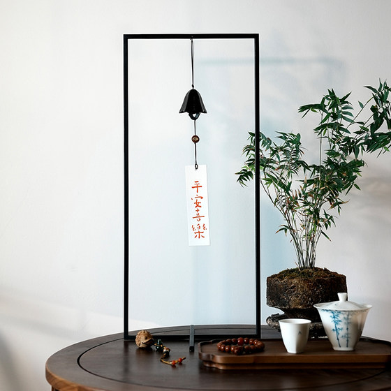 Iron wind chime rack, storage rack, home decoration, Chinese style ornaments, table