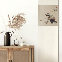 (Miyi) Handwritten hand-painted calligraphy decorative calligraphy and painting scrolls