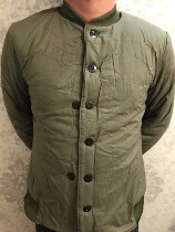 Stock old-fashioned 87-style army green yellow quilted jacket short cotton coat pure cotton cloth full cotton men and womens winter cold storage