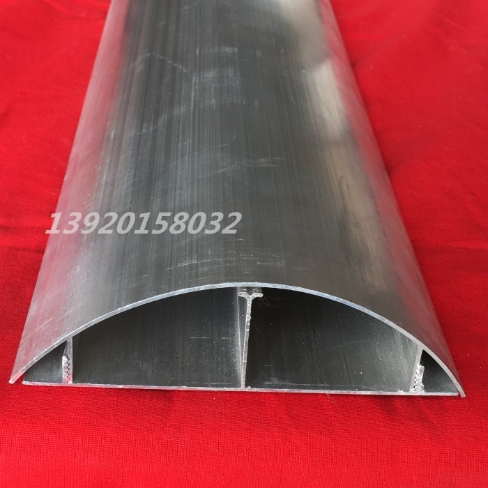 Aluminum alloy wire slot aluminum alloy floor slot 120 thicking semi - circular arc floor slot ground pressure slot