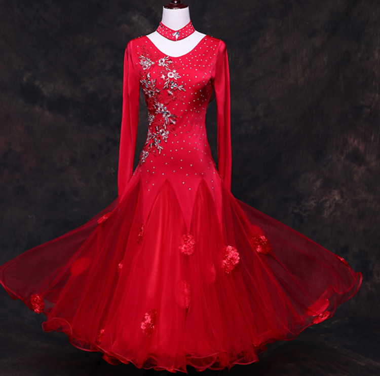 Modern dance dress costumes national standard dance dress competition dress new special modern dress slim fit large skirt