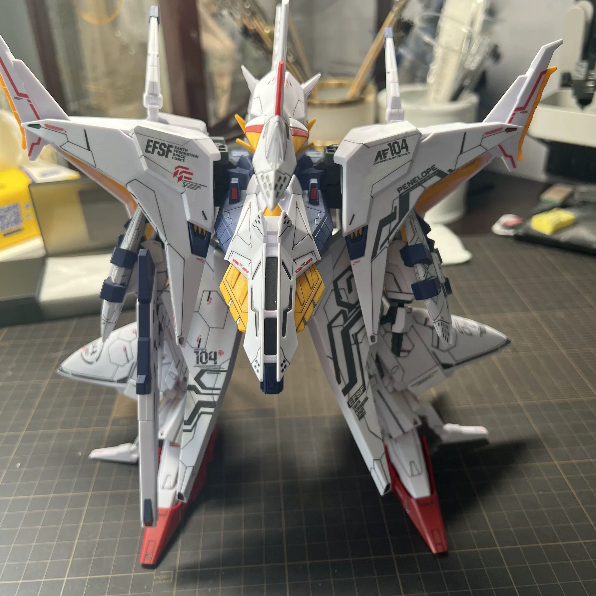 Восстановленная версия новой фабричной GL Penelope White Goose Gundam блестящий Hathavi сборочная модель 1/144 HGUC