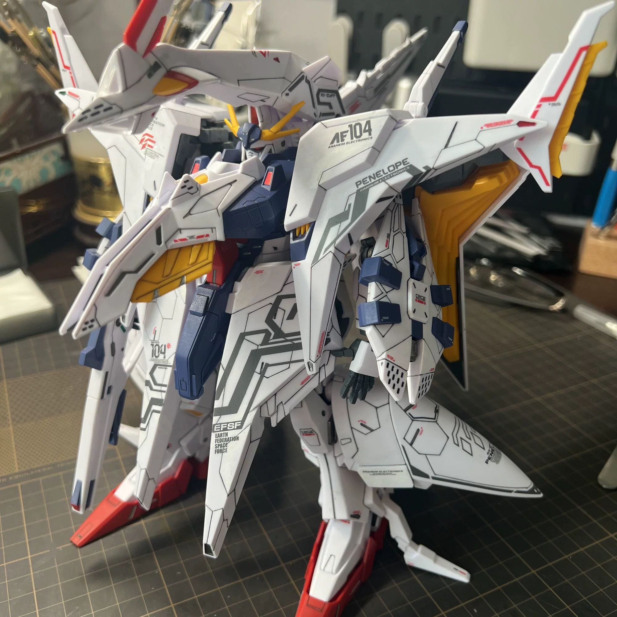 Восстановленная версия новой фабричной GL Penelope White Goose Gundam блестящий Hathavi сборочная модель 1/144 HGUC