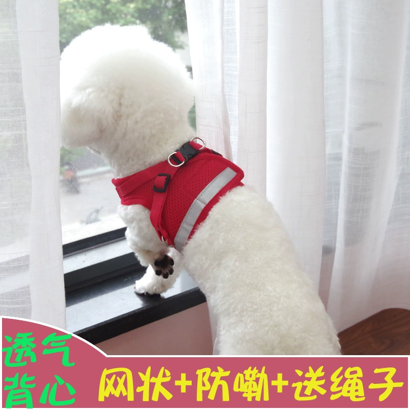 Dog dây kéo dây vest kiểu chó chuỗi chó nhỏ hơn gấu đi bộ dây chó Teddy vật nuôi mèo dây - Cat / Dog hàng ngày Neccessities