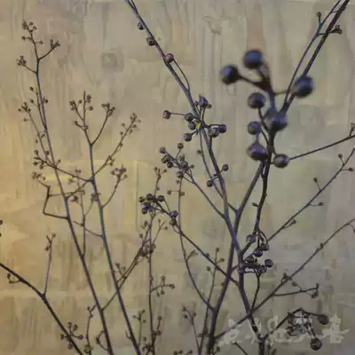 Lampstand tree immortalized flowers, dried branches, dried flowers, flower arrangement photography, home decoration