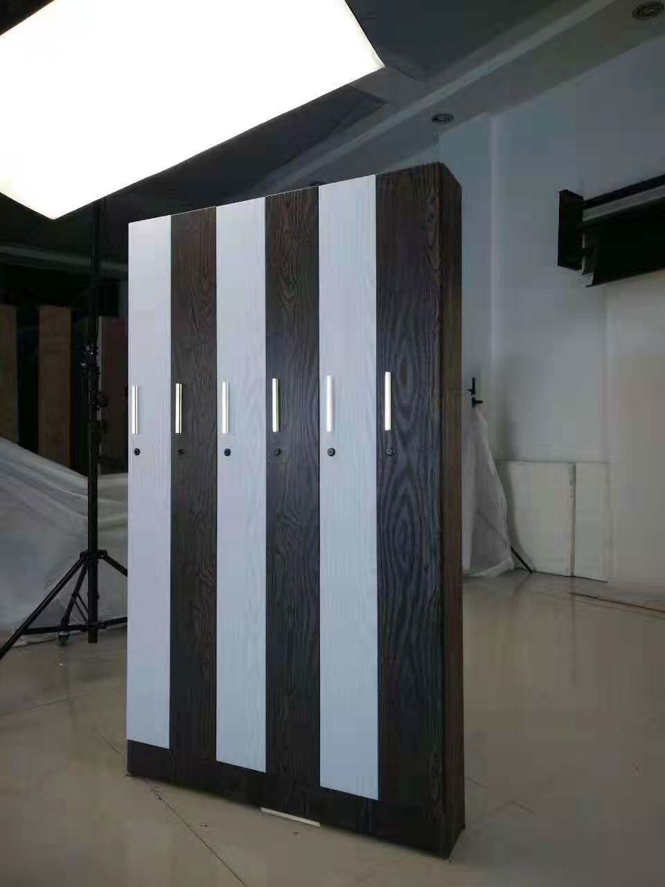 six door billiard cue cabinet