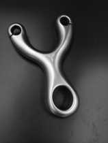 Titanium Yi outdoor titanium Yi titanium fork traditional bow High-end CNC traditional slingshot titanium alloy TC21 material