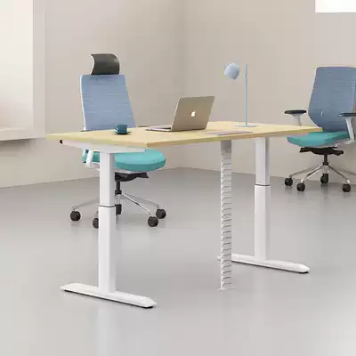 The first smart desk Electric lifting table Staff standing table Computer desktop table lifting work mobile table