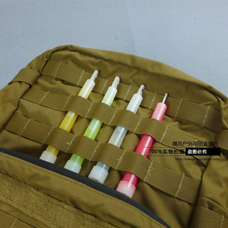 Wild outdoor survival 6-inch luminous signal stick fluorescent stick life-saving emergency lighting molle tactical vest backpack