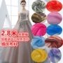 rộng 2,8 mét và màu sắc nhẹ nhàng tươi sáng lụa organza vải váy trang trí đám cưới sợi tấm màn che trên rắn dây màn hình màu - Vải vải tự làm cotton vải