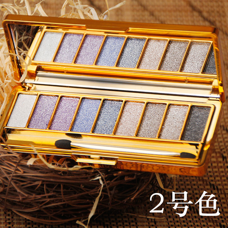 Gấu Pooh không thấm nước 9 màu sáng bóng kim cương món ăn màu đất màu vàng nàng tiên cá Jitao trang điểm ngọc trai lấp lánh - Bóng mắt bảng mắt nars