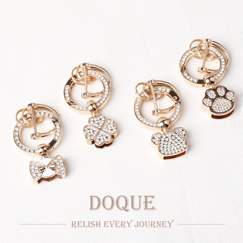 Luxury Car Diamond-Encrusted Keychain Hardware Accessory High-End ins Style Pendant Bag Key Decoration